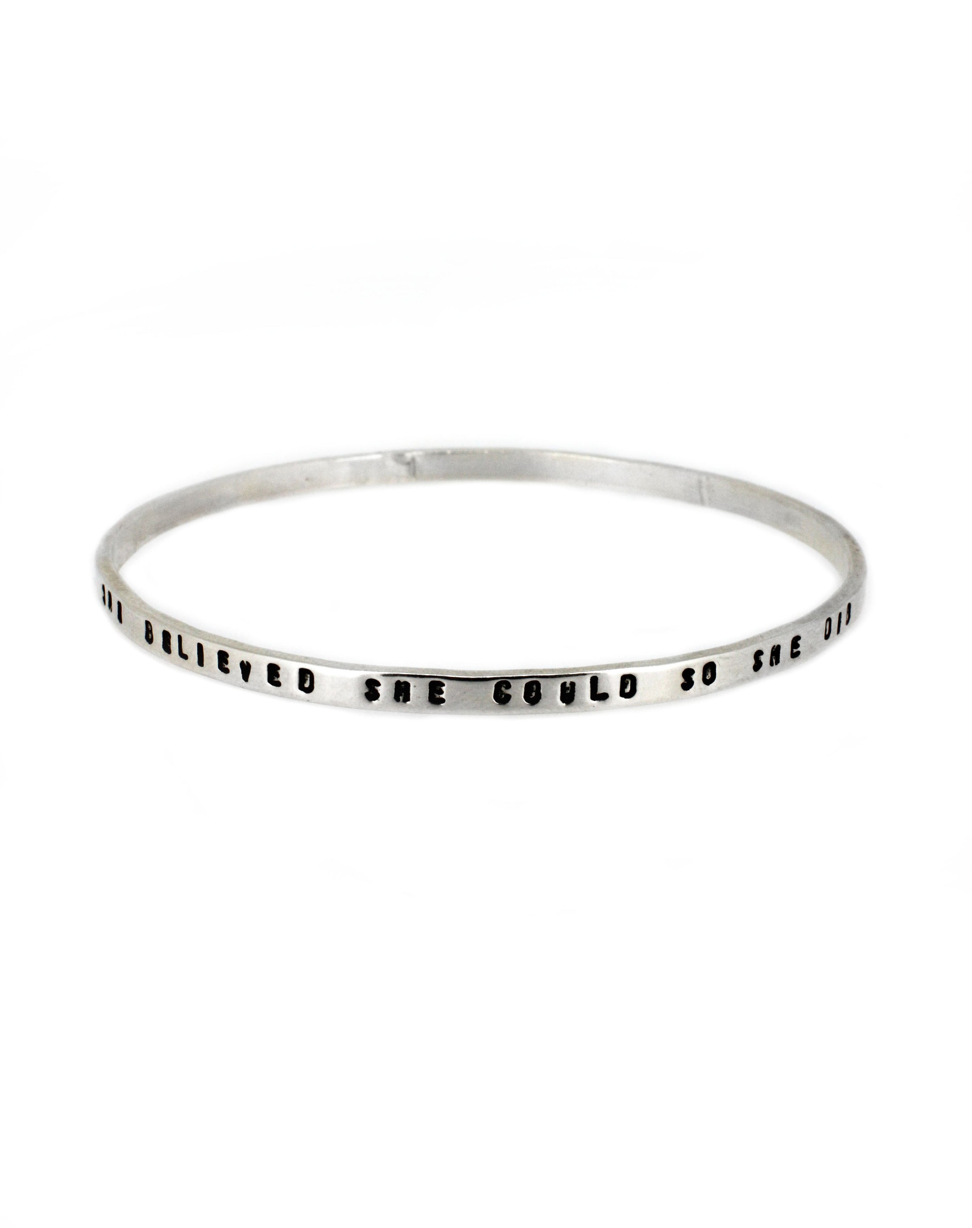 Full Skinny Personalised Bangle
