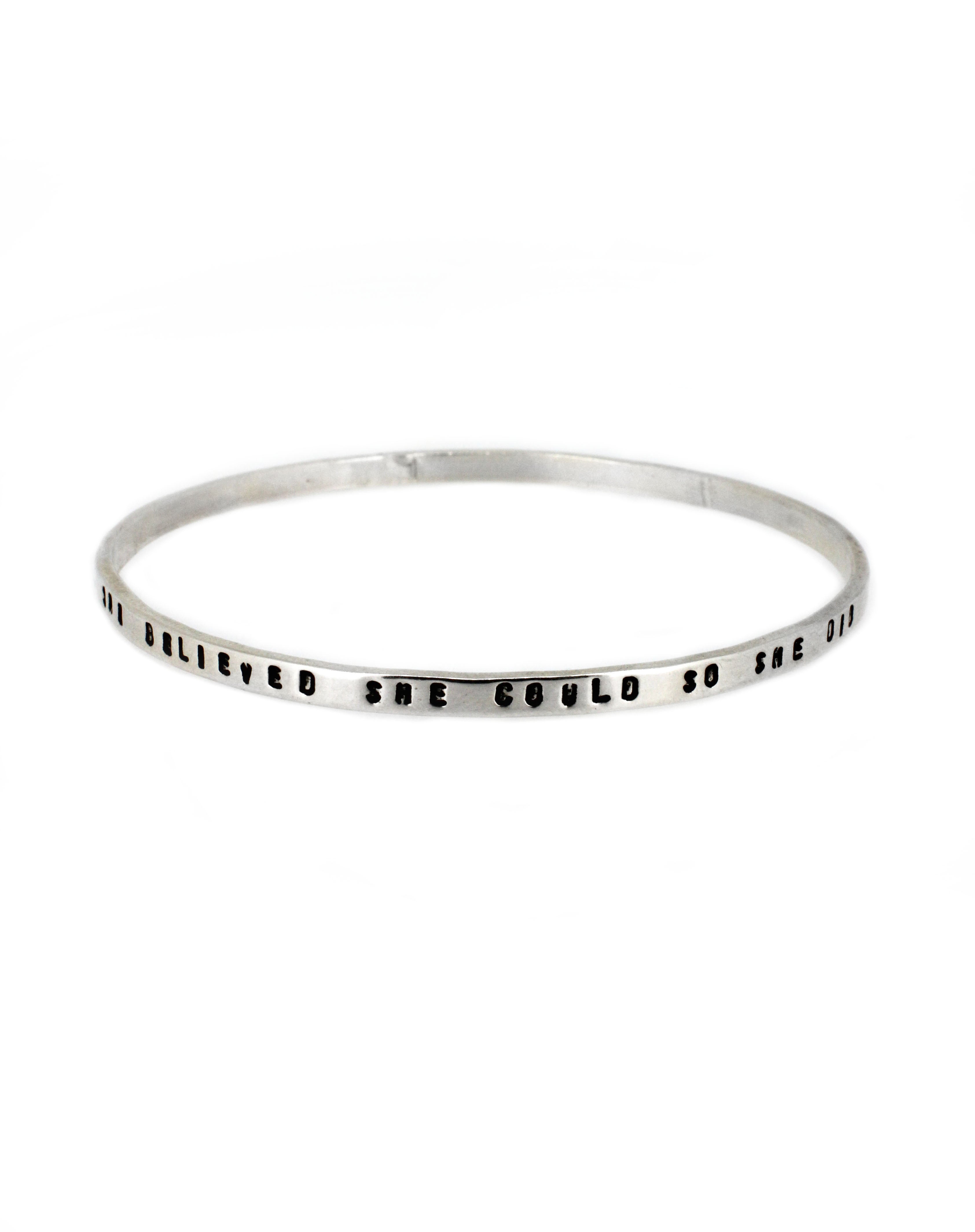 Full Skinny Personalised Bangle