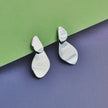 Pebble Link Studs Silver