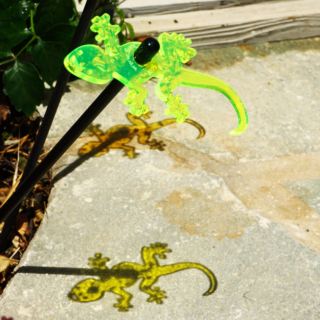 Medium Garden Décor Ornaments Set of 3 'Geckos'