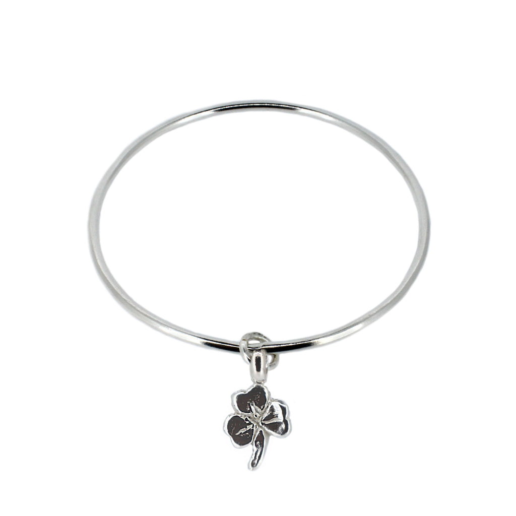 Lucky Clover Charm Bangle
