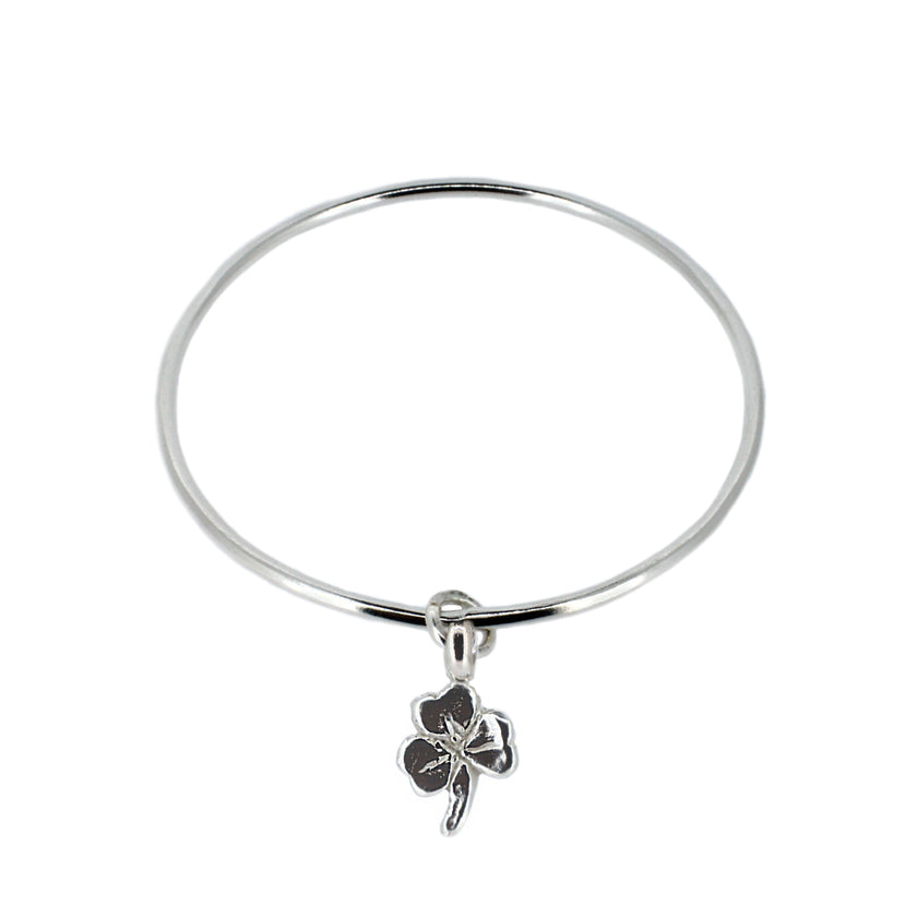 Lucky Clover Charm Bangle