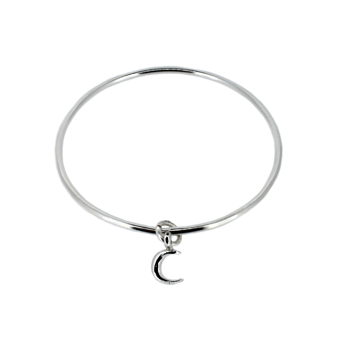 Crescent Moon Charm Bangle