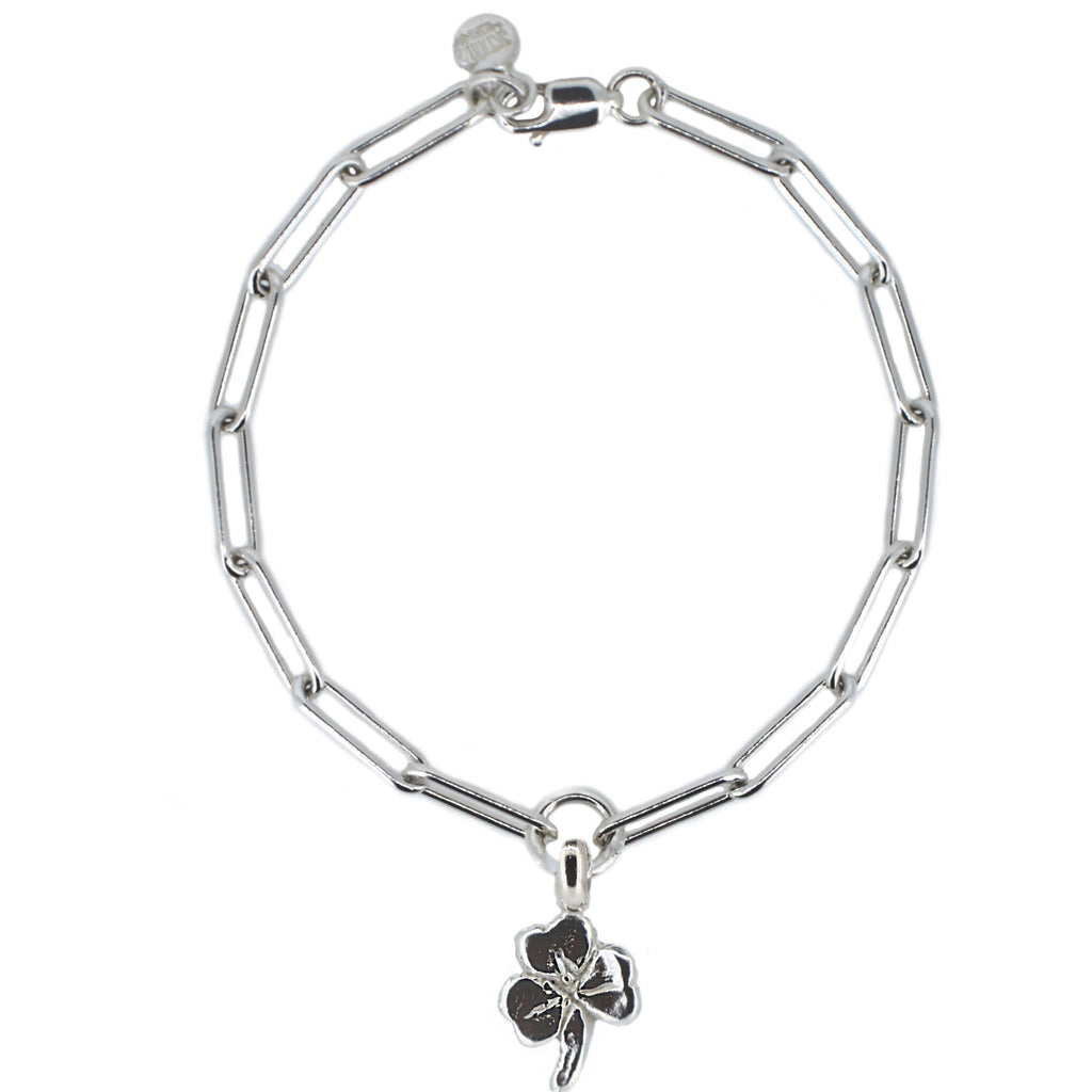Lucky Clover Trace Chain Bracelet