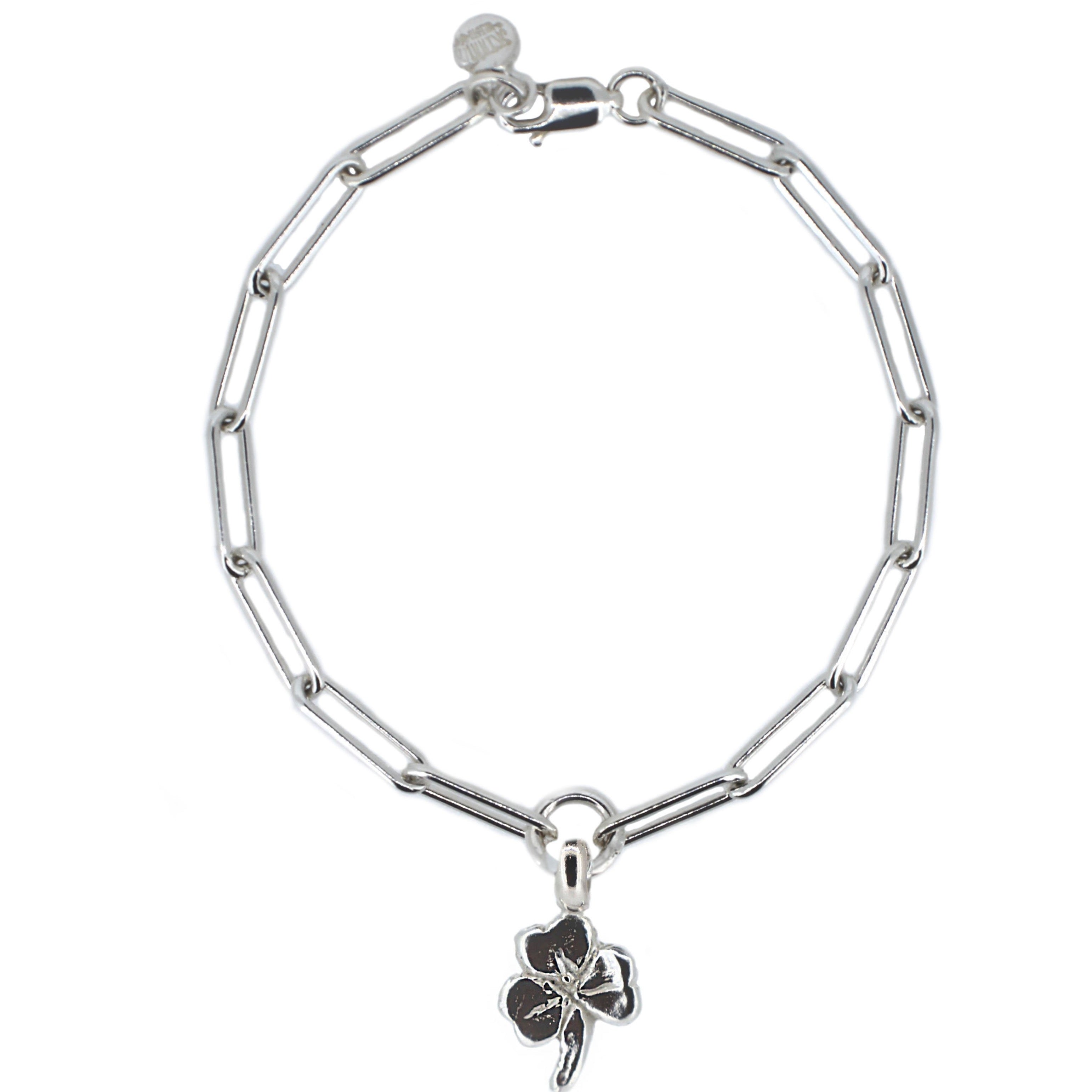Lucky Clover Trace Chain Bracelet