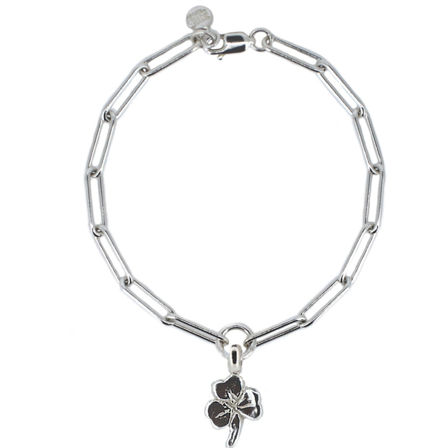 Pulsera de cadena trébol de la suerte