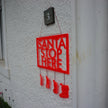 SunCatcher Christmas Sign 'Santa Stop Here'