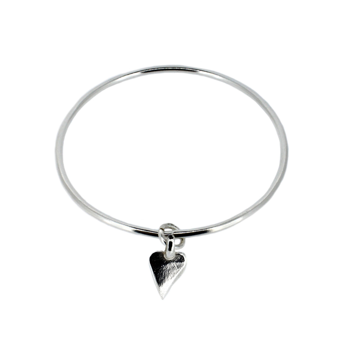 Heart Charm Bangle