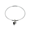 Heart Charm Bangle