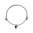 Heart Charm Rope Bracelet