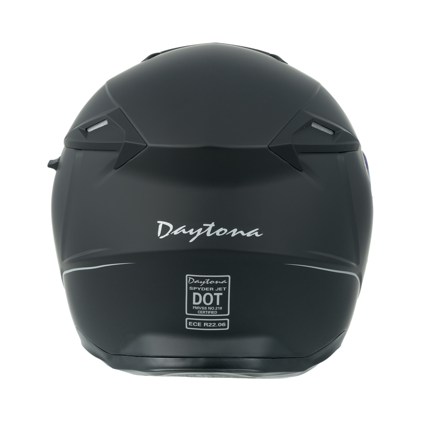 D.O.T. & ECE Daytona Spyder Jet- Dull Black