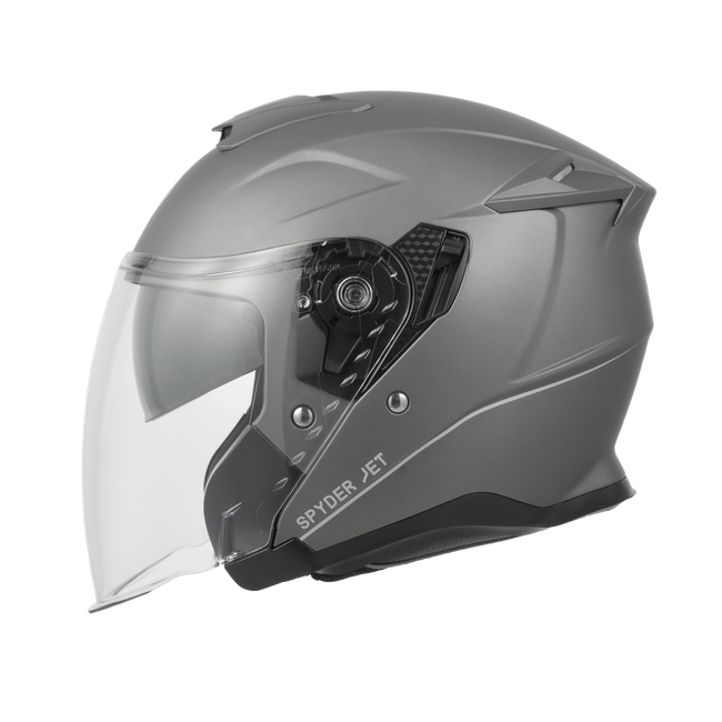 Casco Jet Daytona Spyder D.O.T. & ECE - Grigio canna di fucile metallizzato opaco