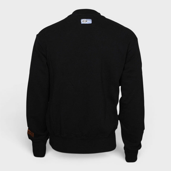 Logo NFEX-Ray Cotton Crew Sweatshirt Black