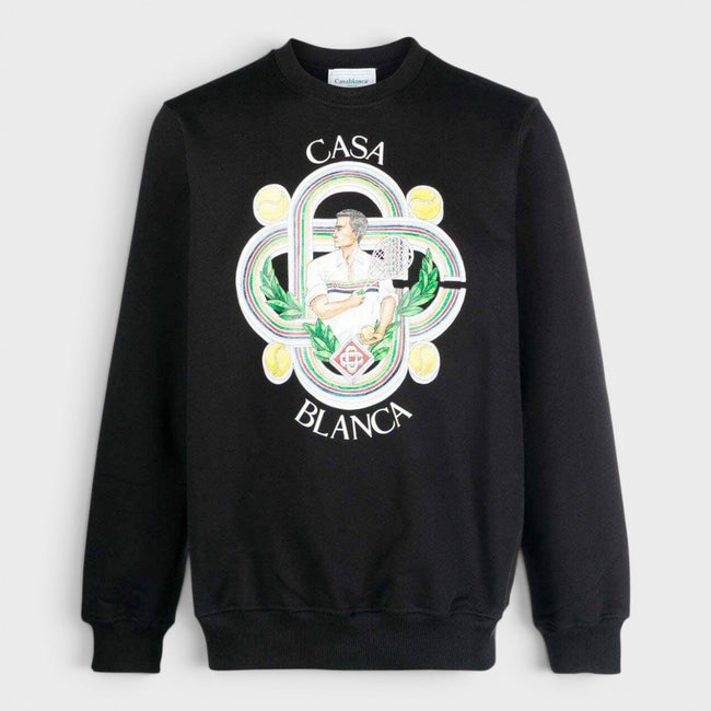 Sudadera estampada Le Joueur negra