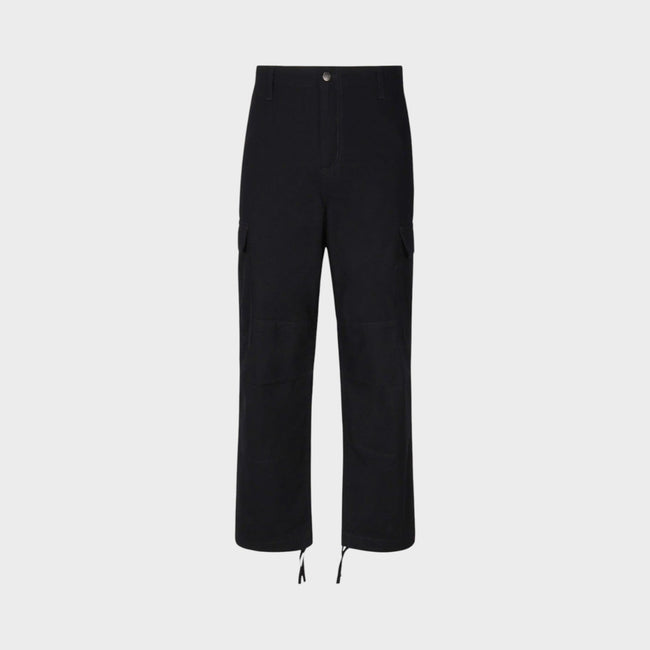 Pantalon cargo décontracté en coton noir