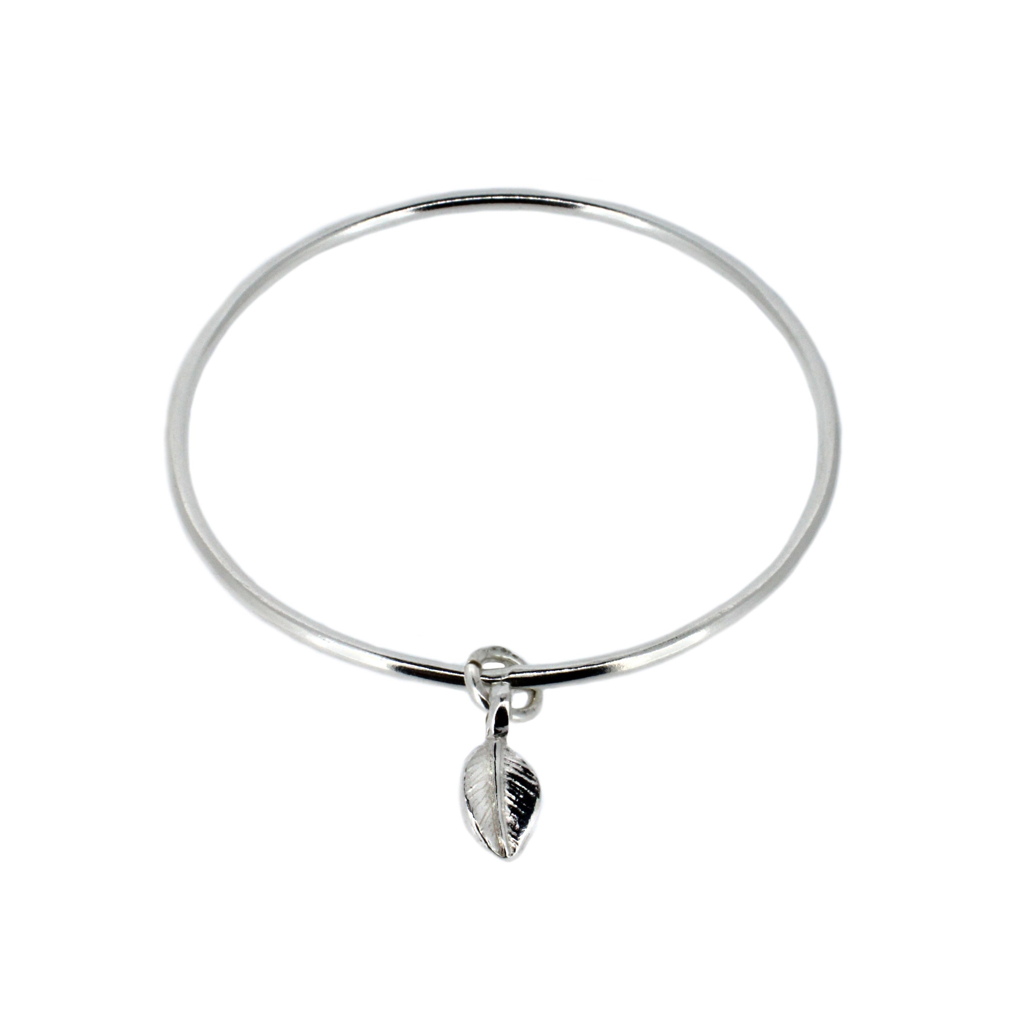 Leaf Charm Bangle