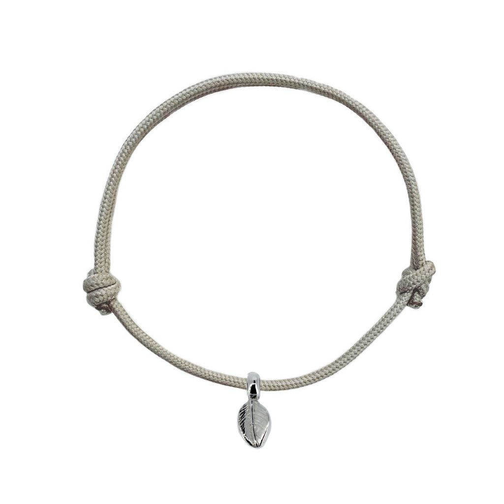 Leaf Charm Rope Bracelet