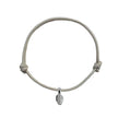 Pulsera de cuerda con dije de hoja