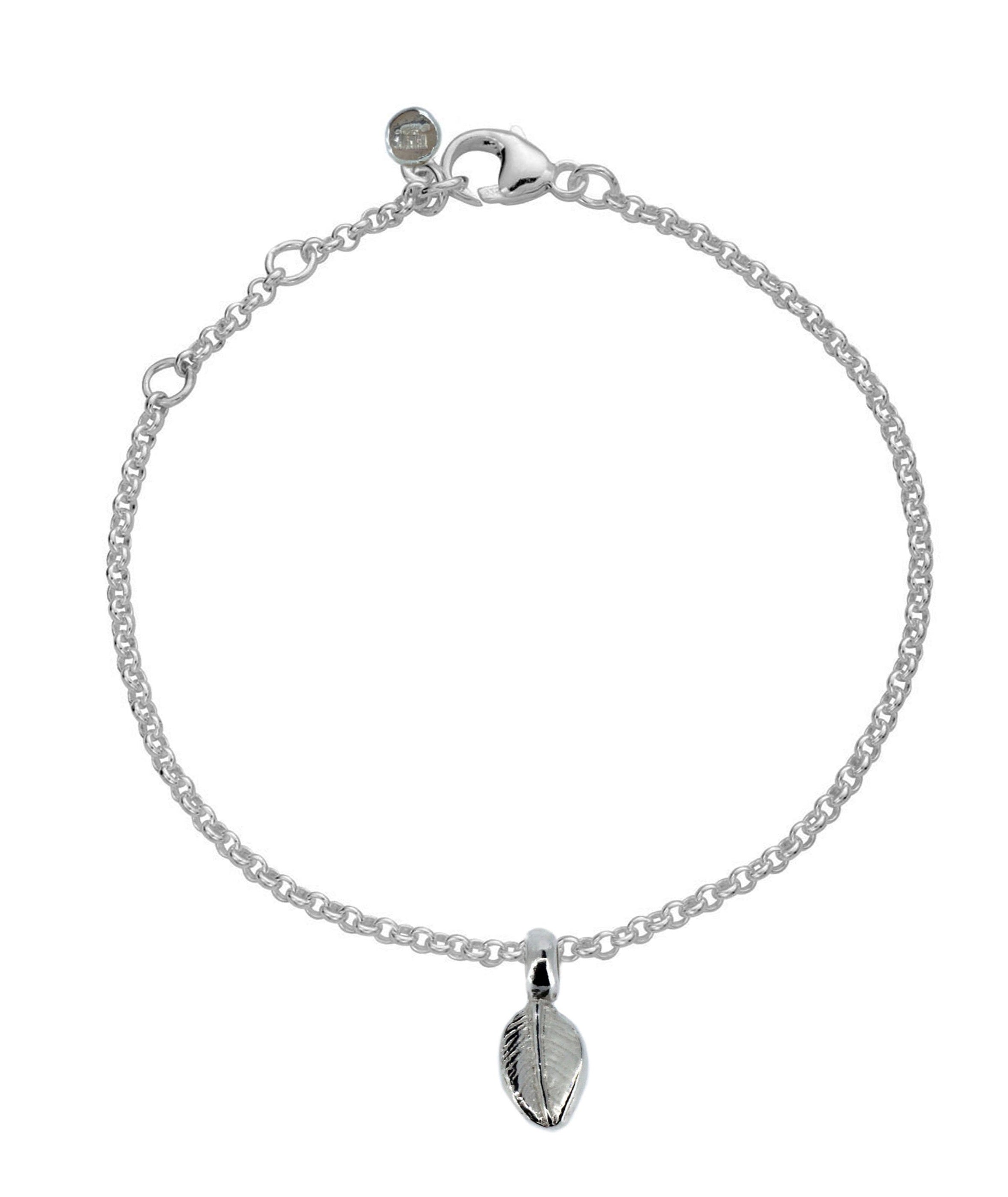 Leaf Charm Chain Bracelet