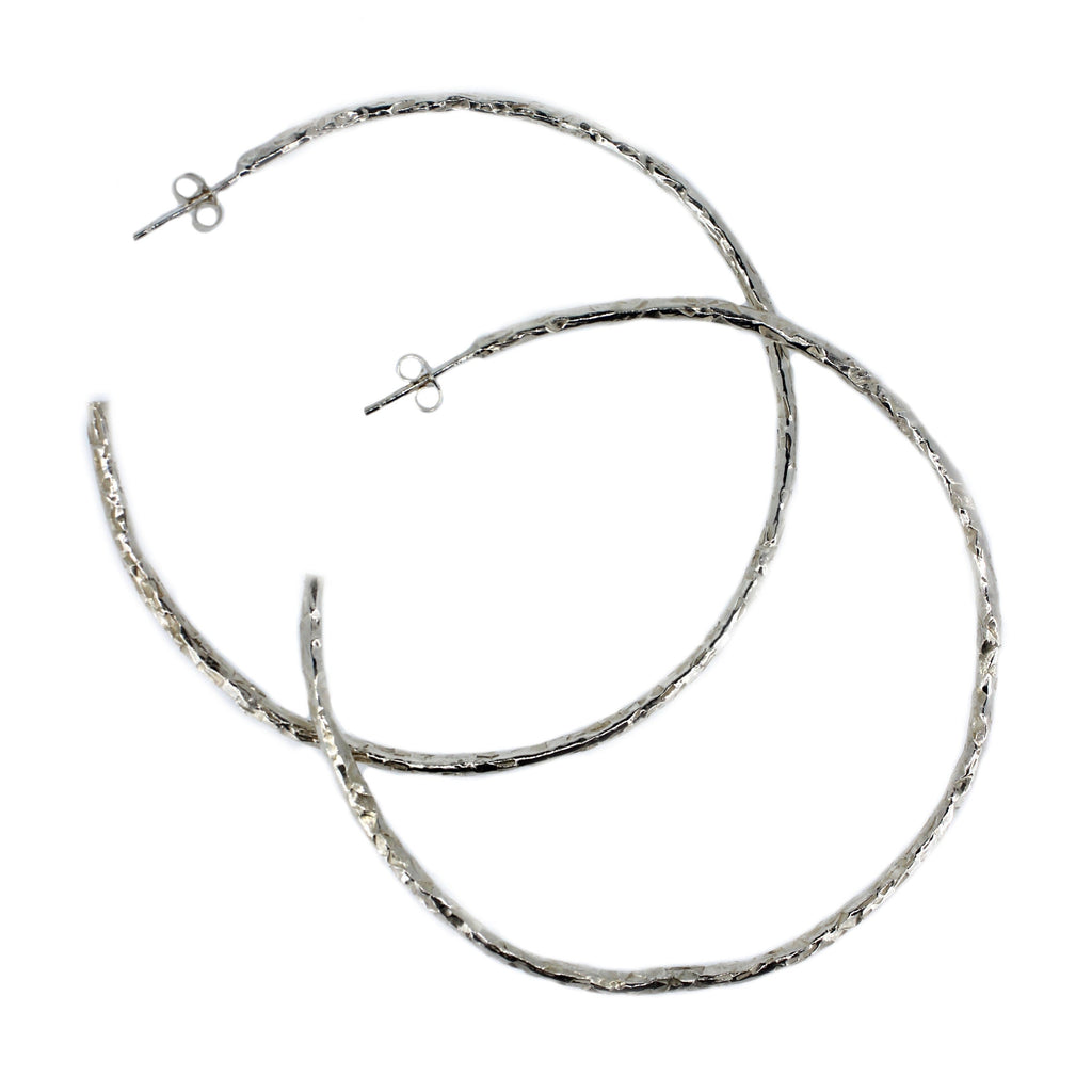 Maxi Textured Hoops