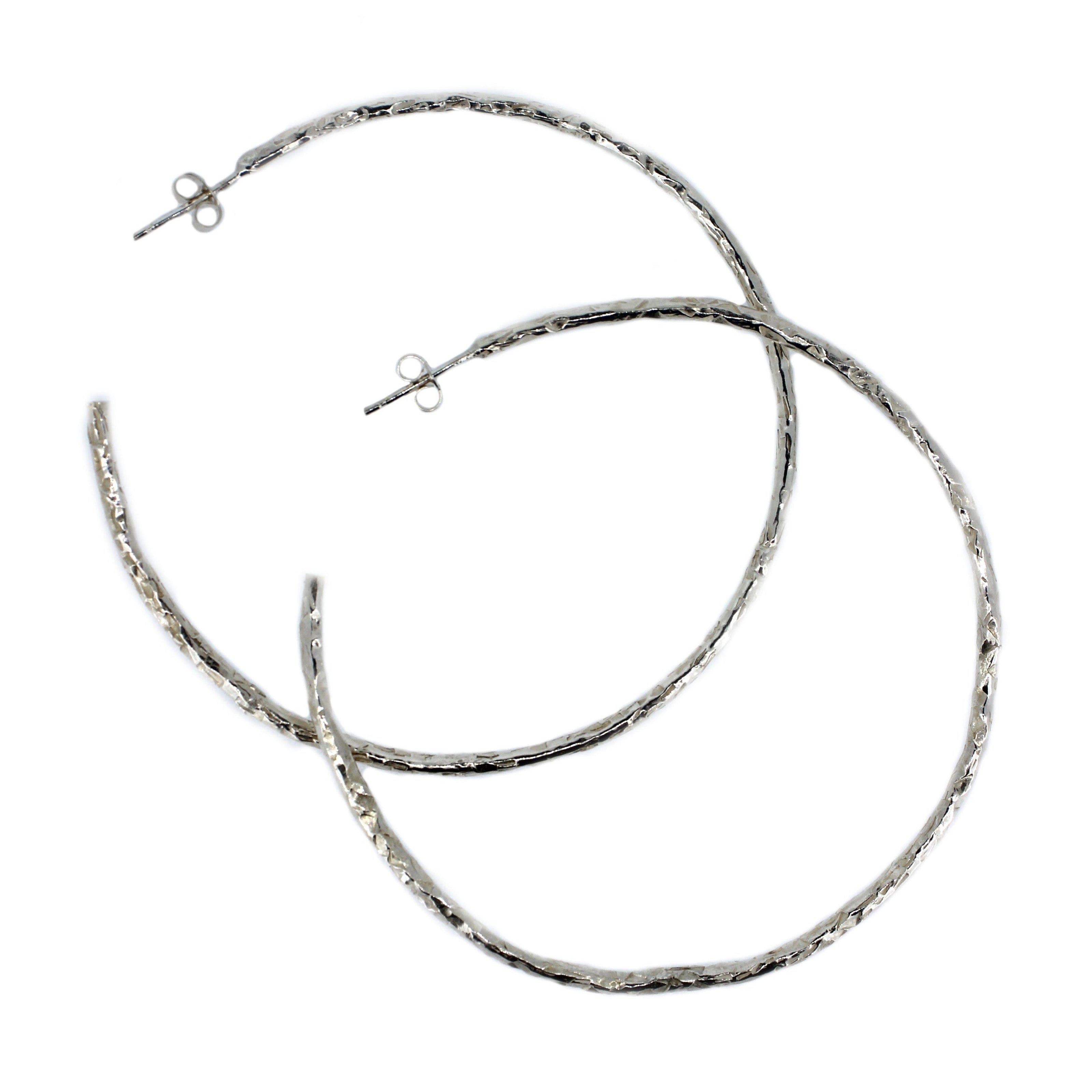 Maxi Textured Hoops