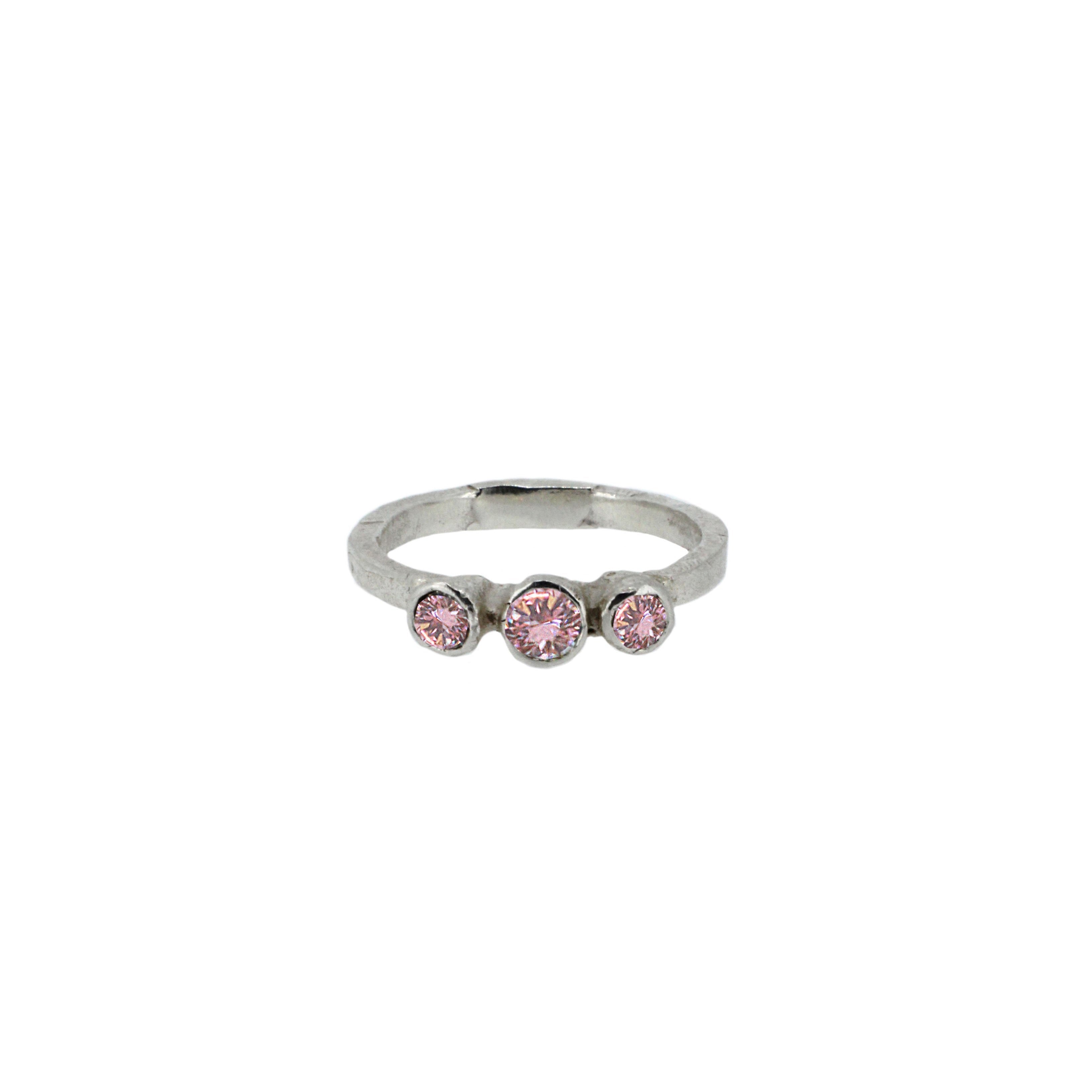 Morganite Trilogy Ring