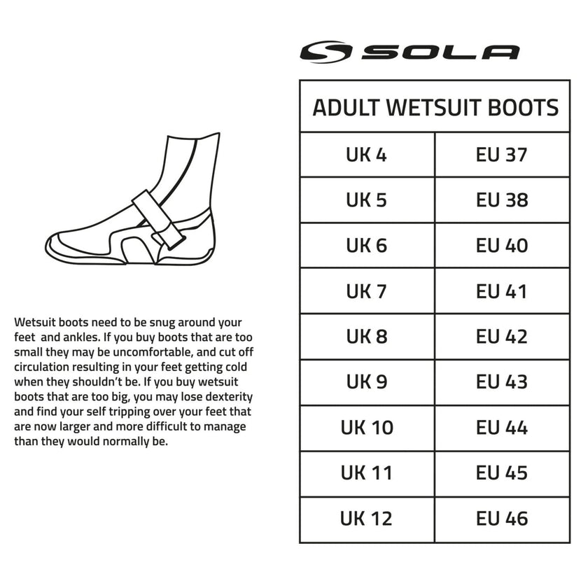 Sola 5mm Zip Boot