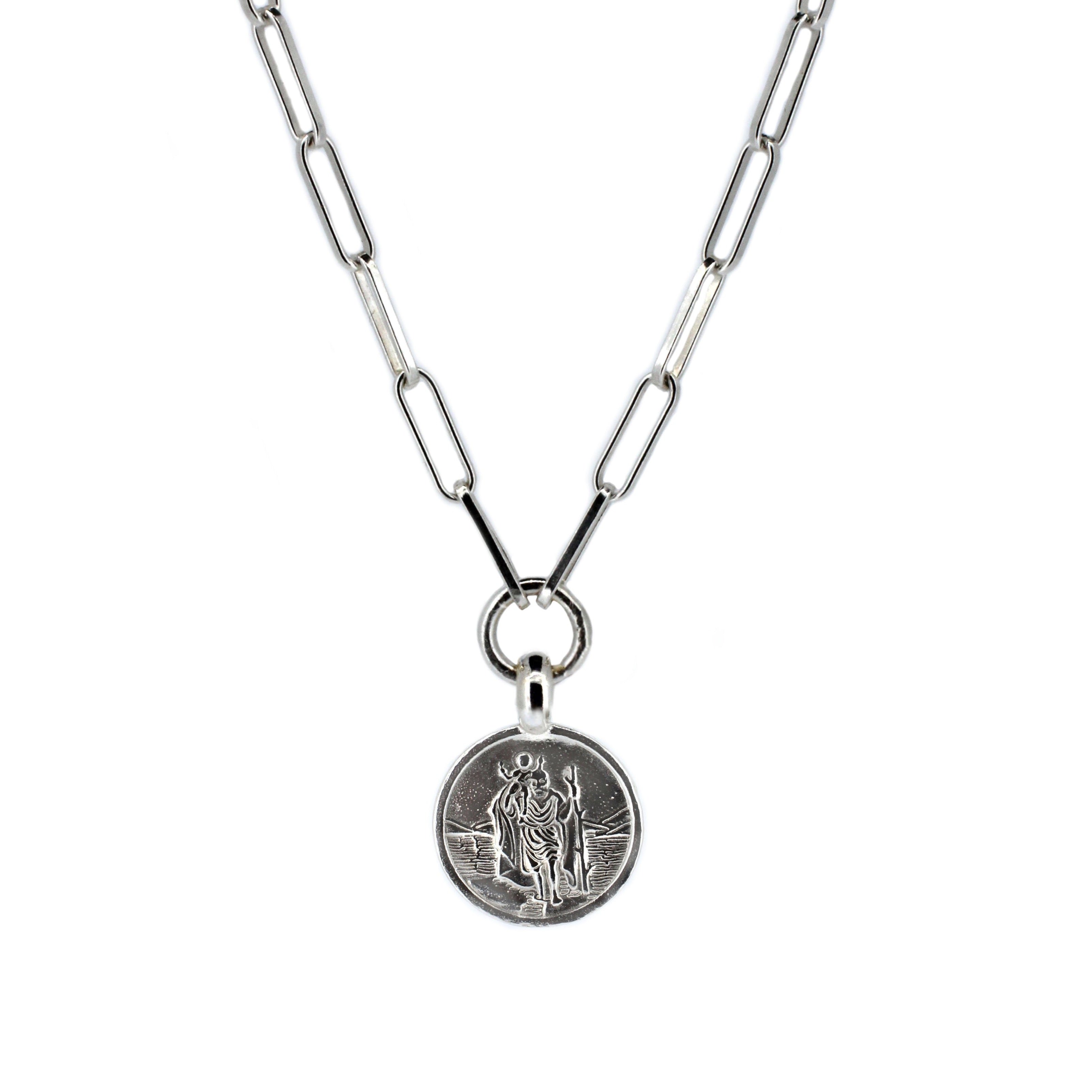 St Christopher Trace Chain Necklace