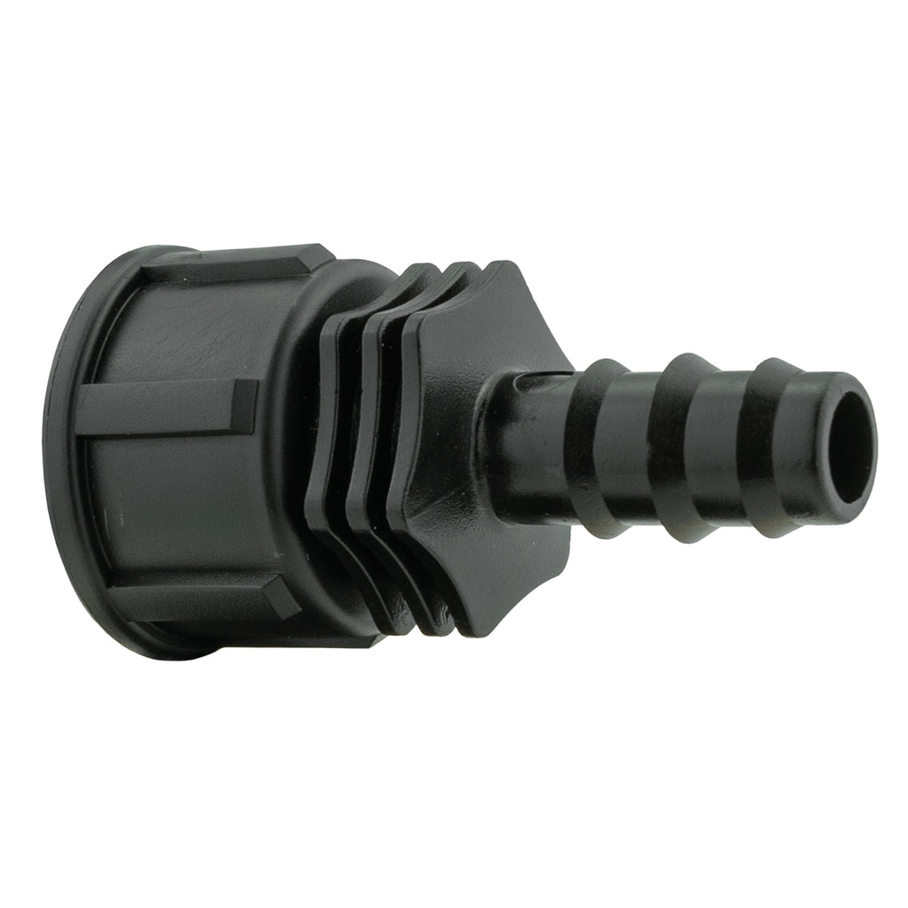 Wall Flange Kit 32mm MDPE + In-Line Valve + 1/2" Barb