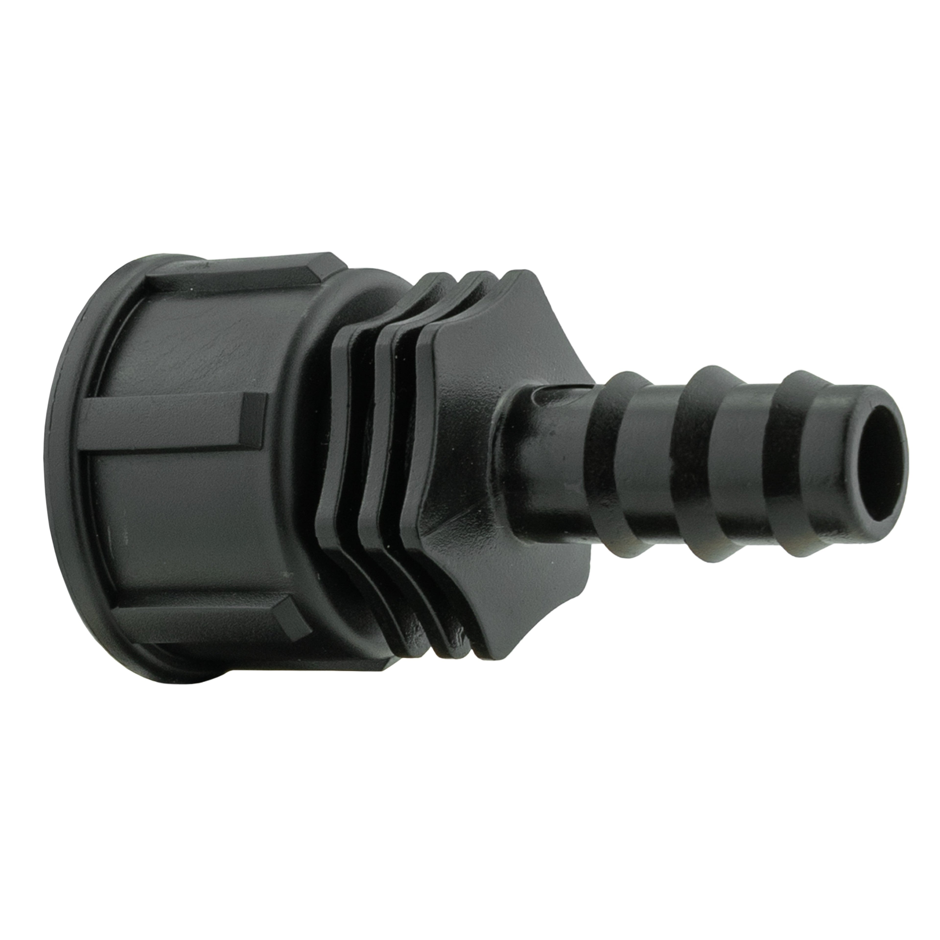 Wall Flange Kit 32mm MDPE + In-Line Valve + 1/2" Barb
