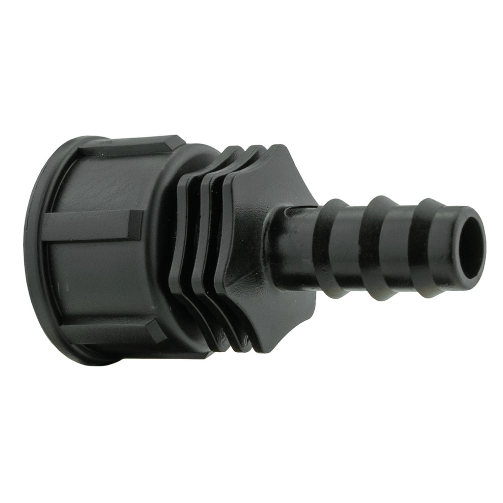 16mm Barbed Straight with In-Line BSPM Threaded Valve