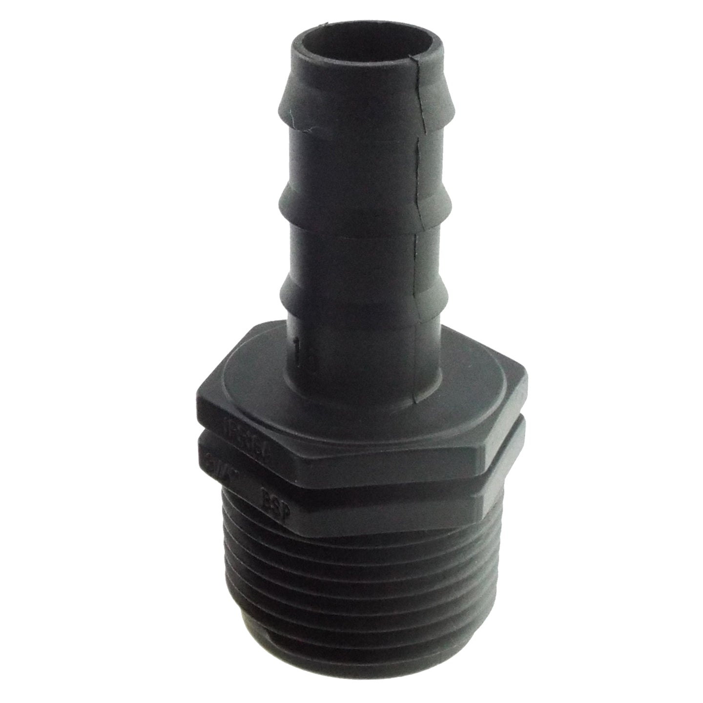 IBC 2” S60X6 Cap with Large Plastic Valve and 16mm Barbed Straight