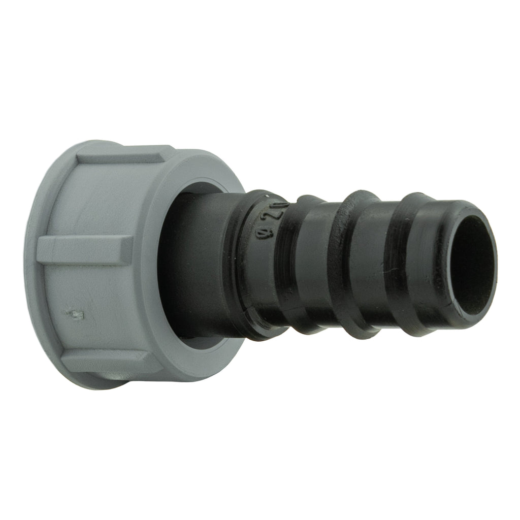 IBC 2” S60X6 Cap with In-Line BSPM Valve and 20mm Barbed Straight