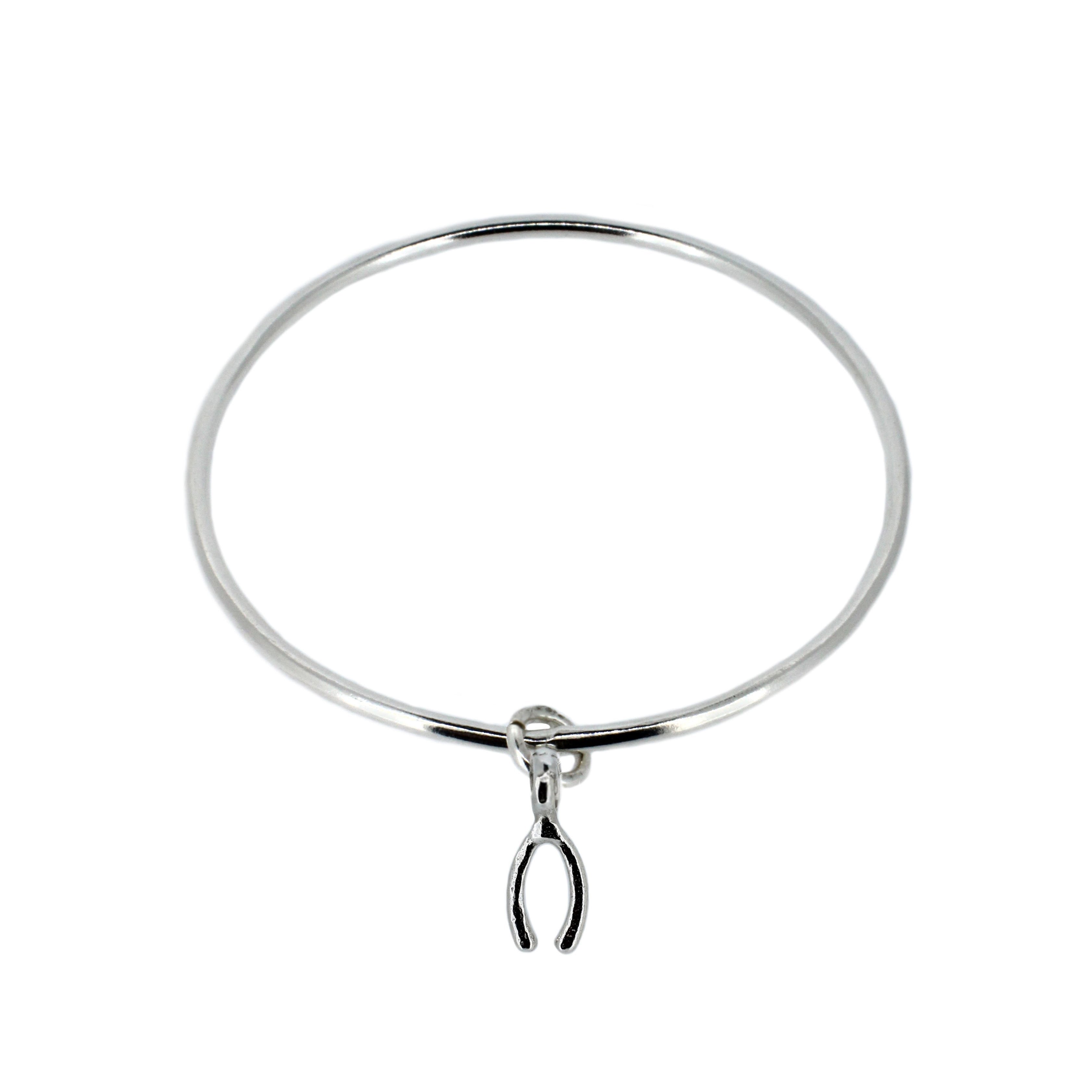 Wishbone Charm Bangle