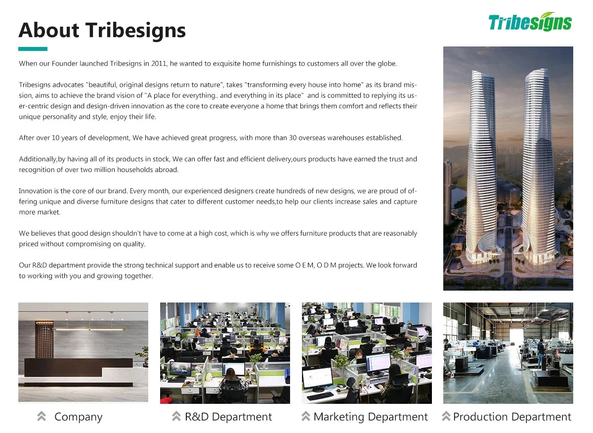 Tribesigns Moderner Computertisch Großer Bürotisch Computertisch Schreibtisch Workstation für Home Office