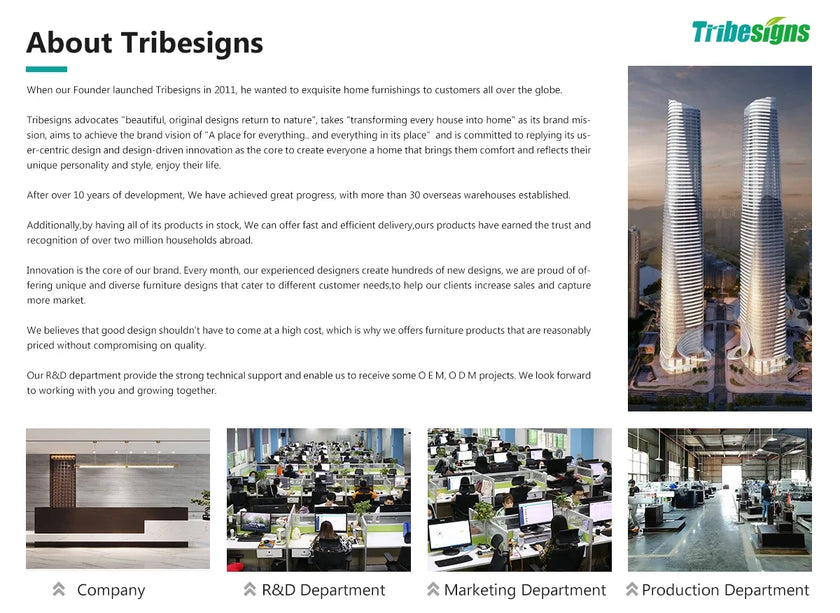 Tribesigns Moderner Computertisch Großer Bürotisch Computertisch Schreibtisch Workstation für Home Office