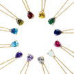Teardrop Birthstone Necklace