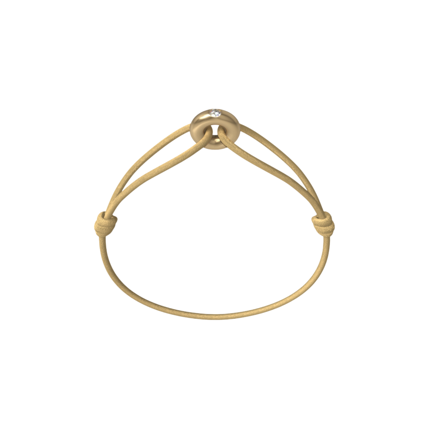 Mini Golden Soho Diamond Cord Bracelet