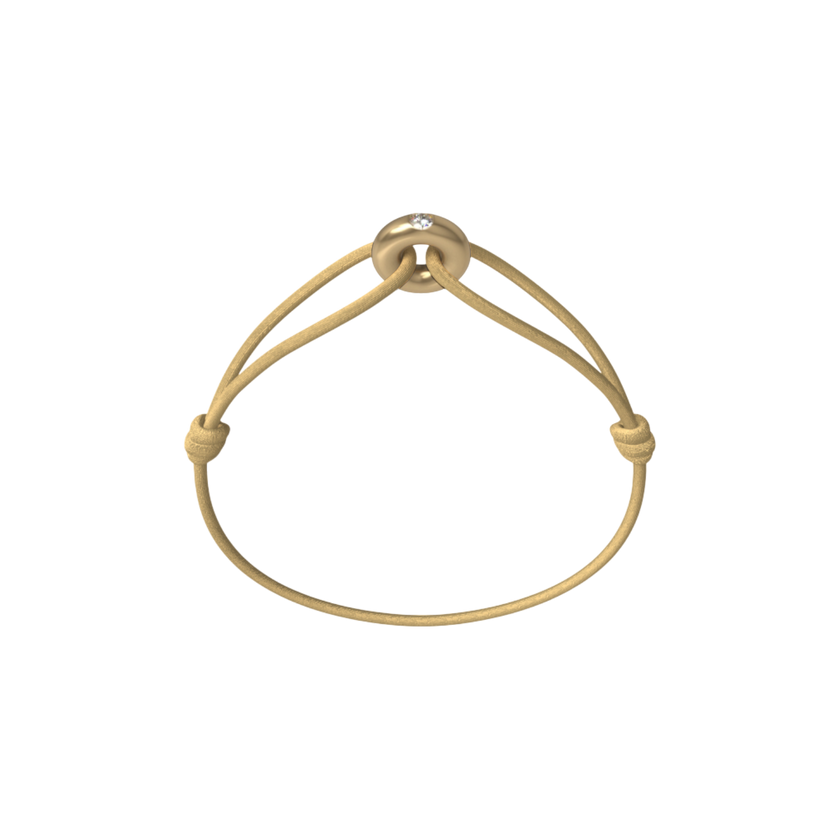 Mini Golden Soho Diamond Cord Bracelet