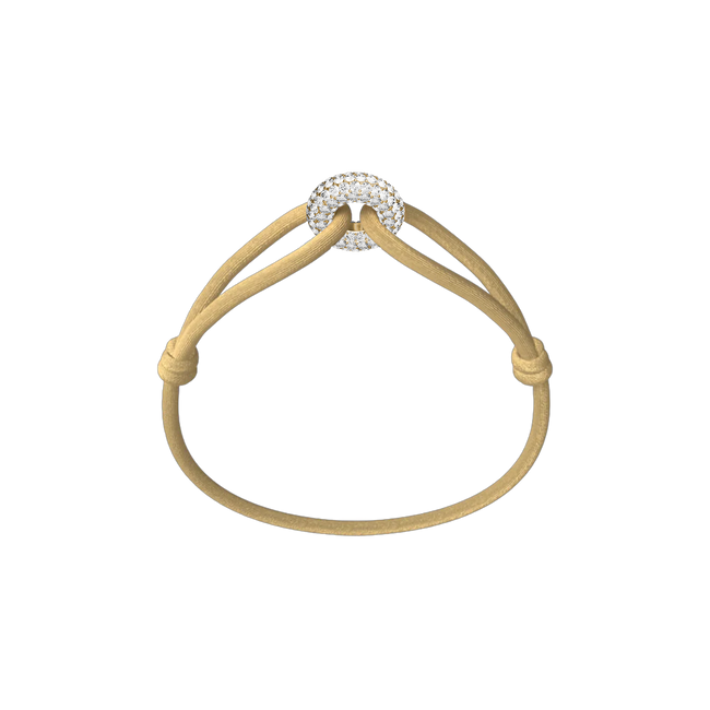 Golden Soho Pavé Cord Bracelet