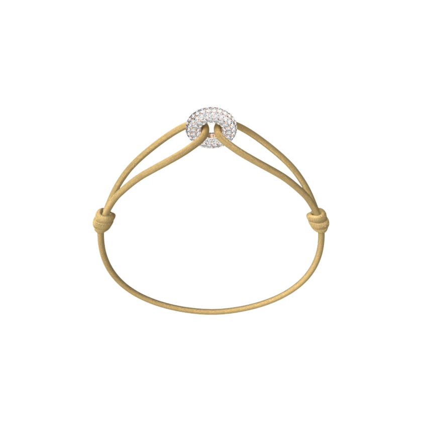 Mini Rose Soho Pavé Cord Bracelet