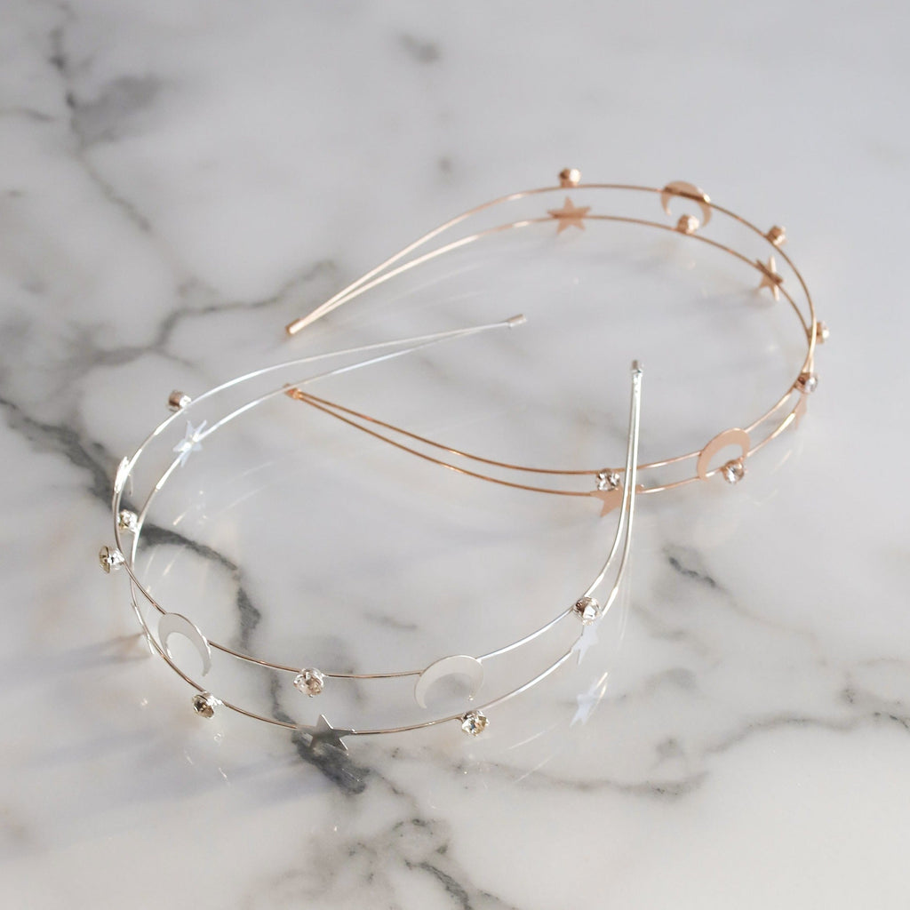 Sasha Moon & Star Headband | Gold