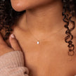 Elegante rechteckige Zirkonia-Halskette – Gold & Silber