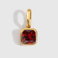 Octagon Birthstone Charms