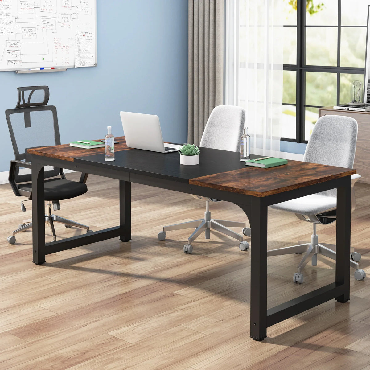 Tribesigns Moderner Computertisch Großer Bürotisch Computertisch Schreibtisch Workstation für Home Office