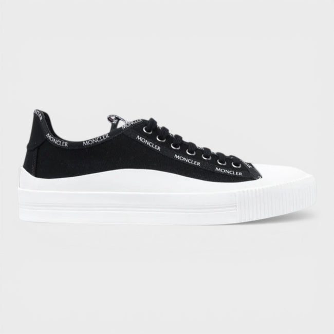 Glissiere Low Top in tela bianco e nero