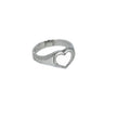 Open Heart Signet Ring