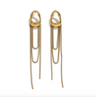 Sofi Luxe 18k vergoldete Drape-Ohrringe