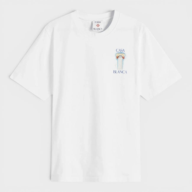 Printed T-Shirt La Colomne White