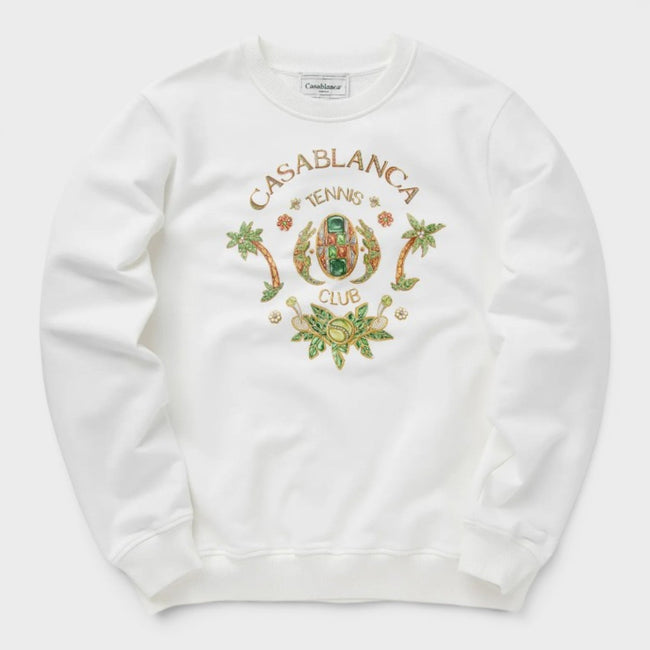 Sudadera Estampada Joyaux D'Afrique Tennis Club Blanca